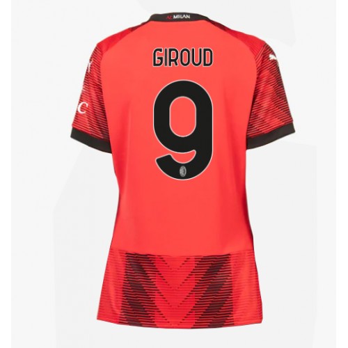 Maillot de foot AC Milan Olivier Giroud #9 Domicile Femmes 2023-24 Manches Courte
